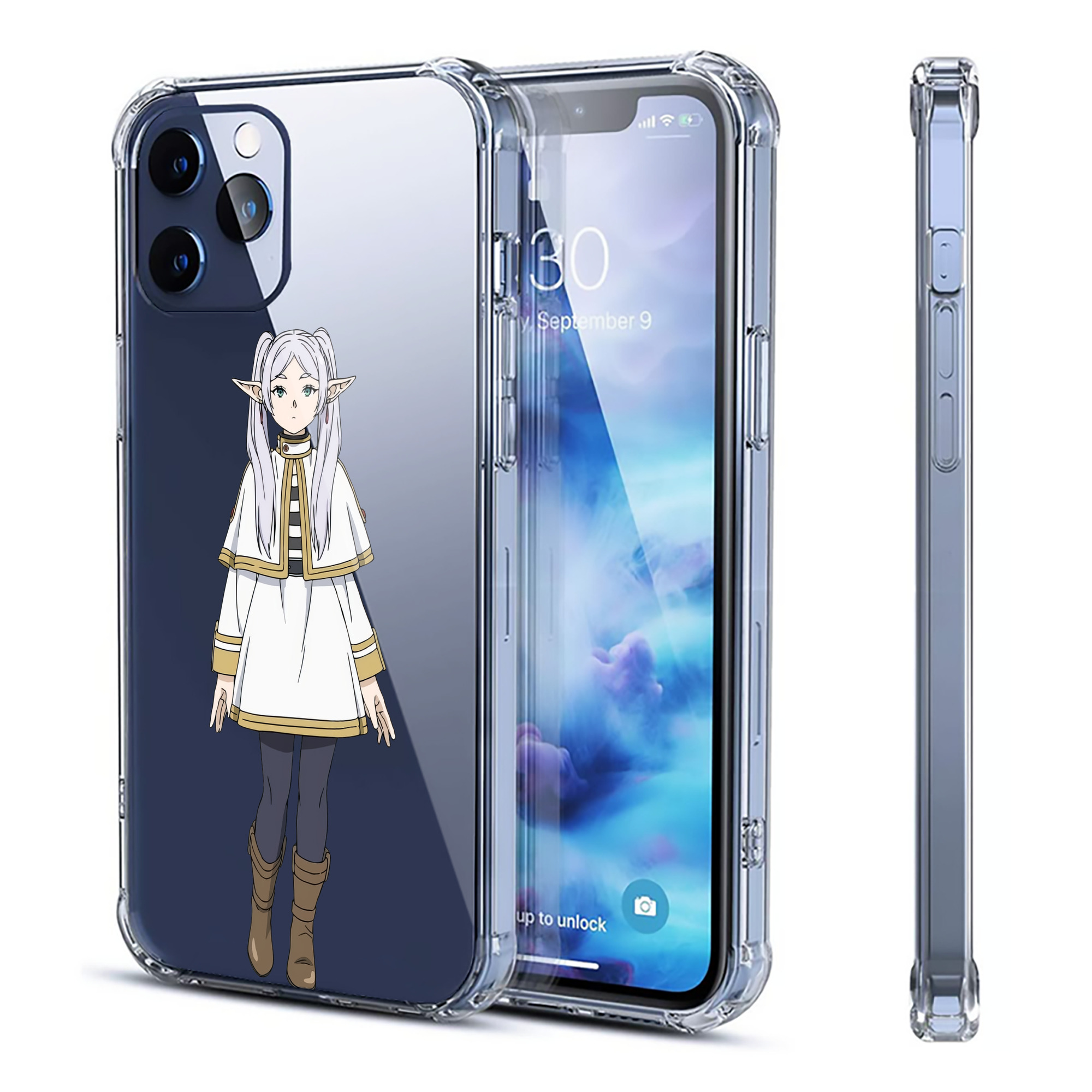 （画像用） 葬送のフリーレン Frieren 【iPhone 12シリーズ対応】透明スマホケース（クリアソフトケース）